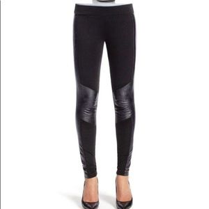 Cabi Leggings with Faux Leather Patches